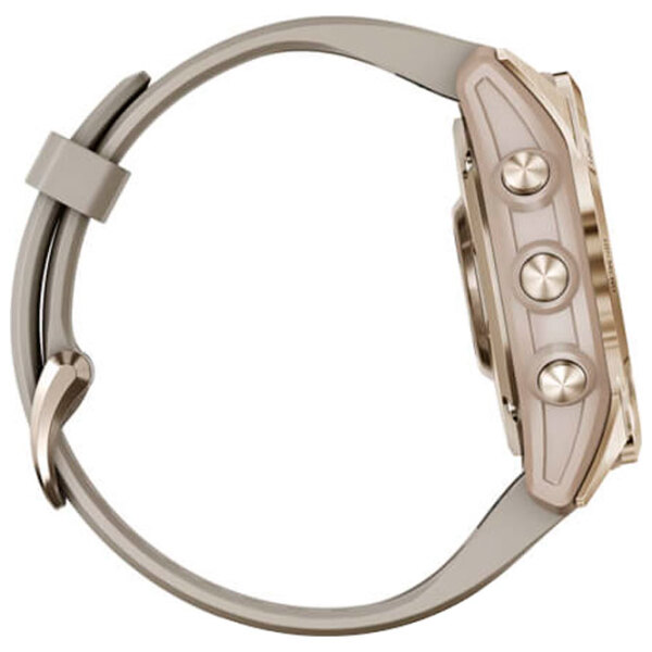 Ceas inteligent Garmin Fenix 7s Sapphire Solar Light Gold 1.3" | 33 mm | Titan/Silicon
| 010-02539-21 photo 4