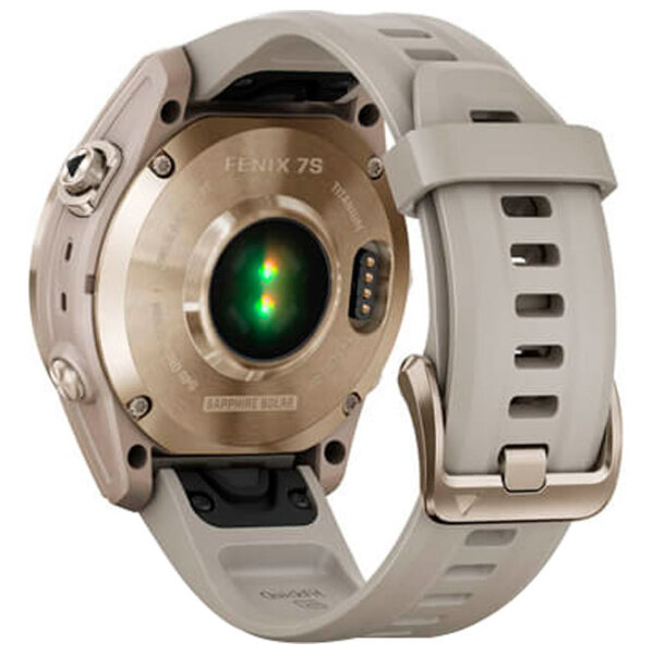 Ceas inteligent Garmin Fenix 7s Sapphire Solar Light Gold 1.3" | 33 mm | Titan/Silicon
| 010-02539-21 photo 5
