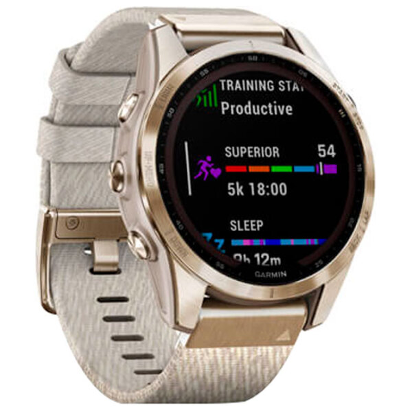 Ceas inteligent Garmin Fenix 7s Sapphire Solar Light Gold 1.3" | 33 mm | Titan/Textil
| 010-02539-39 photo 3