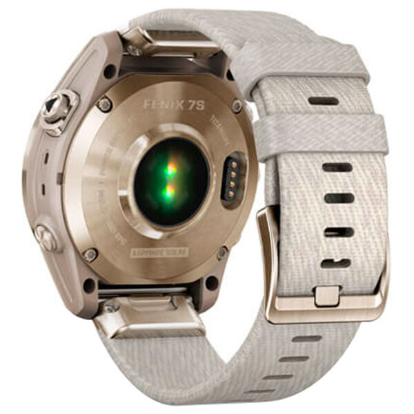 Ceas inteligent Garmin Fenix 7s Sapphire Solar Light Gold 1.3" | 33 mm | Titan/Textil
| 010-02539-39 photo 5