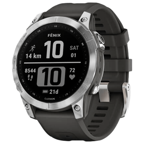 Ceas inteligent Garmin Fenix 7 Silver 1.3" | 33 mm | Titan/Silicon
| 010-02540-01 photo 1