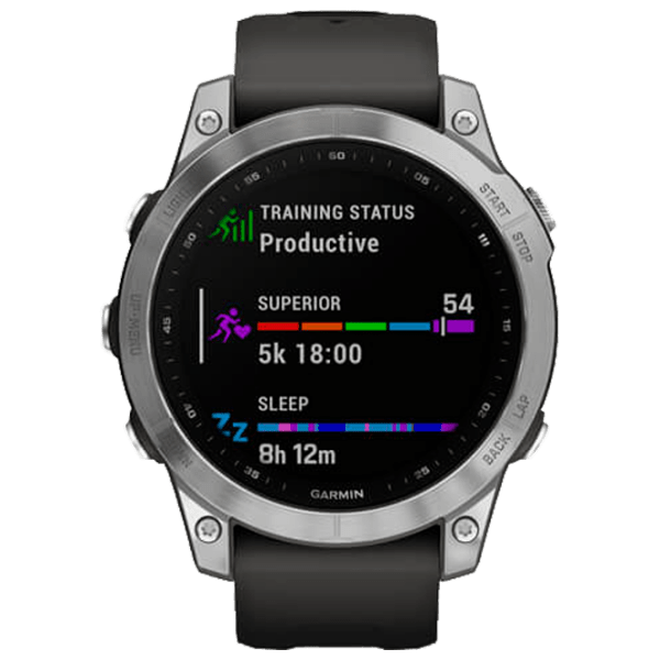 Ceas inteligent Garmin Fenix 7 Silver 1.3" | 33 mm | Titan/Silicon
| 010-02540-01 photo 2
