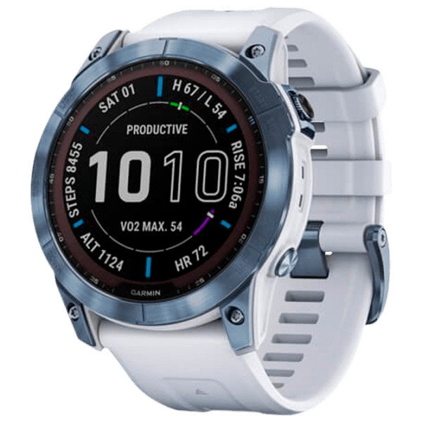 Ceas inteligent Garmin Fenix 7X Sapphire Solar Blue 1.3" | 33 mm | Titan / DLC/Silicon
| 010-02541-15 photo 1