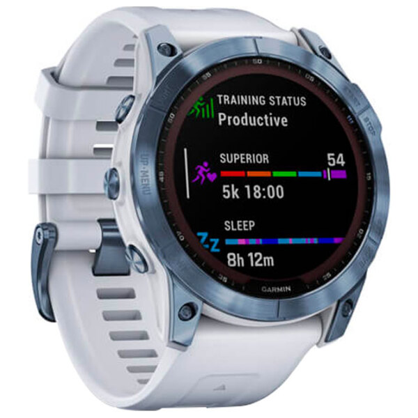 Ceas inteligent Garmin Fenix 7X Sapphire Solar Blue 1.3" | 33 mm | Titan / DLC/Silicon
| 010-02541-15 photo 3