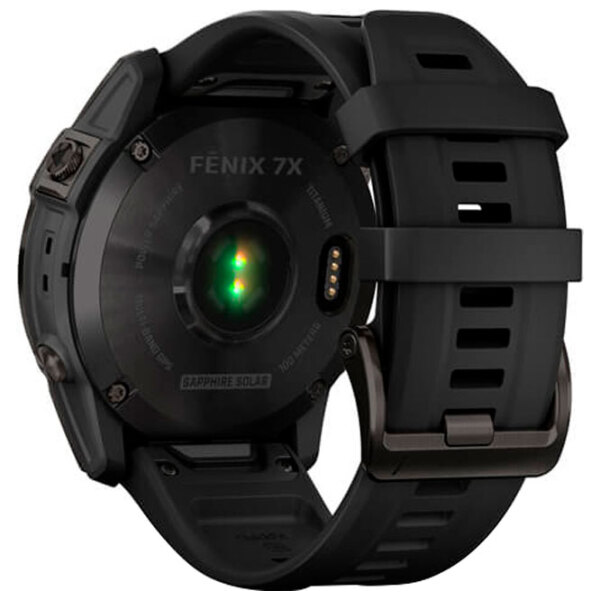Ceas inteligent Garmin Fenix 7X Sapphire Solar Carbon Grey 1.3" | 33 mm | Titan / DLC/Silicon
| 010-02541-11 photo 5