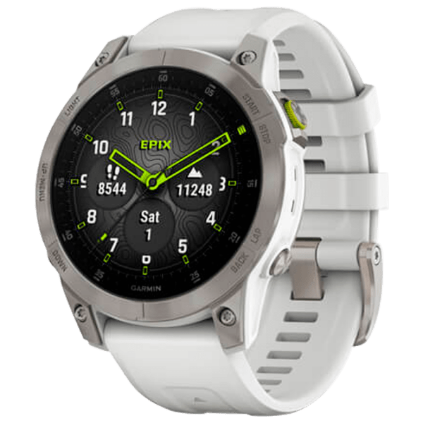 Ceas inteligent Garmin Epix (Gen 2) White 1.3" | 33 mm | Titan/Silicon
| 010-02582-21 photo 1