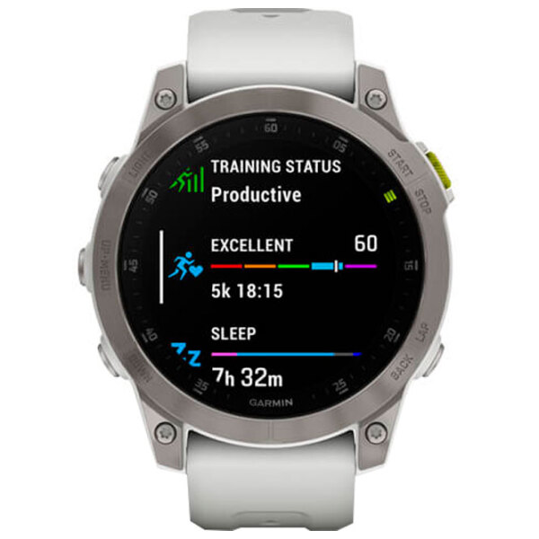 Ceas inteligent Garmin Epix (Gen 2) White 1.3" | 33 mm | Titan/Silicon
| 010-02582-21 photo 2