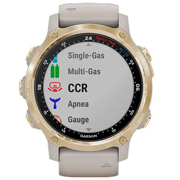 Умные часы Garmin Descent Mk2S Светло золотистый 1.2" | 43 мм | Нержавеющая сталь/Силикон
| 010-02403-01 photo 2