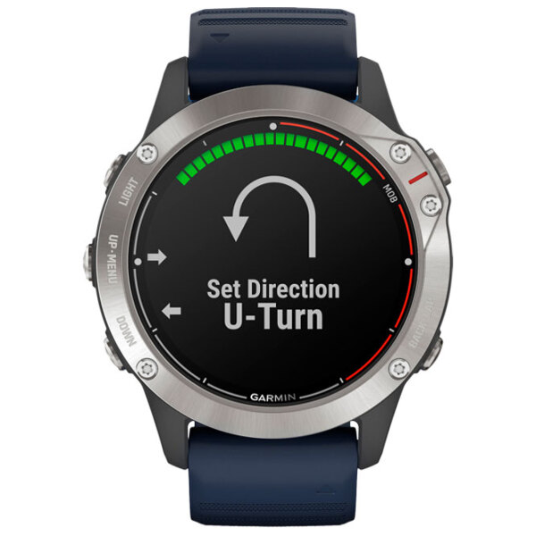 Умные часы Garmin Quatix 6 Captain Blue Серый 1.3" | 41 мм | Нержавеющая сталь/Силикон
| 010-02158-91 photo 2