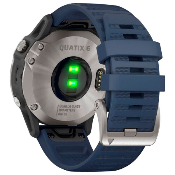 Умные часы Garmin Quatix 6 Captain Blue Серый 1.3" | 41 мм | Нержавеющая сталь/Силикон
| 010-02158-91 photo 6