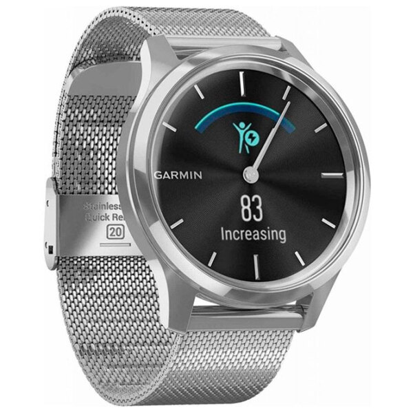 Ceas inteligent Garmin Vivomove Luxe Silver 0.95" | 42 mm | Oțel inoxidabil/Oțel inoxidabil
| 010-02241-23 photo 3