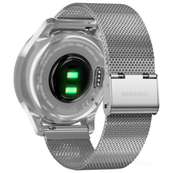 Ceas inteligent Garmin Vivomove Luxe Silver 0.95" | 42 mm | Oțel inoxidabil/Oțel inoxidabil
| 010-02241-23 photo 5