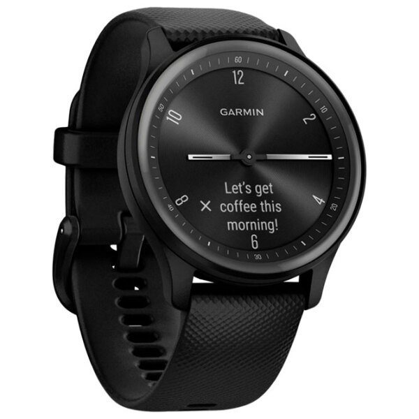 Ceas inteligent Garmin Vivomove Sport Black 1.78" | 40mm | Polimer/Silicon| 010-02566-00 photo 2