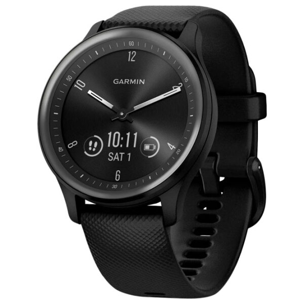 Ceas inteligent Garmin Vivomove Sport Black 1.78" | 40mm | Polimer/Silicon| 010-02566-00 photo 3
