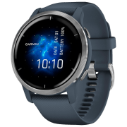 Умные часы Garmin Venu 2 Серебряный 1.3" | 45 мм | Нержавеющая сталь/Силикон
| 010-02430-10