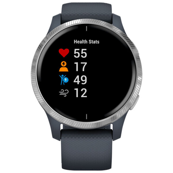 Ceas inteligent Garmin Venu Silver 1.2" | 30.4 mm | Oțel inoxidabil, polimer/Silicon
| 010-02173-04 photo 2