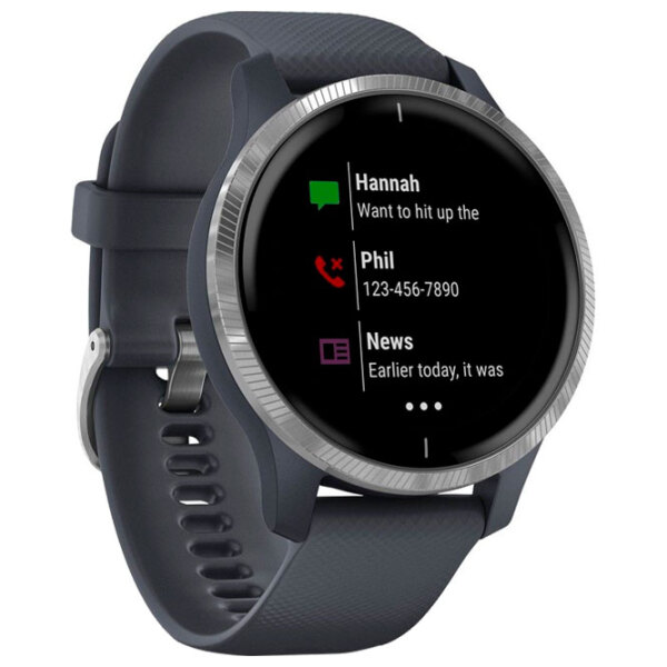 Ceas inteligent Garmin Venu Silver 1.2" | 30.4 mm | Oțel inoxidabil, polimer/Silicon
| 010-02173-04 photo 3