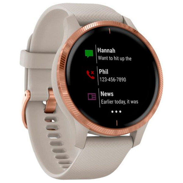 Умные часы Garmin Venu Золото 1.2" | 30.4 мм | Нержавеющая сталь, Полимер/Силикон
| 010-02173-24 photo 3