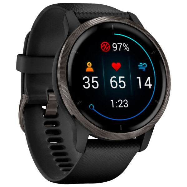 Ceas inteligent Garmin Venu 2 Black 1.3" | 45 mm | Oțel inoxidabil/Silicon
| 010-02430-11 photo 3
