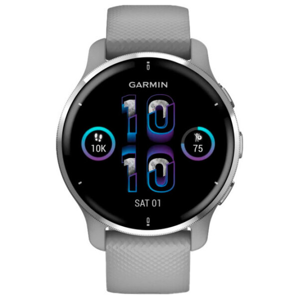 Умные часы Garmin Venu 2 Plus Серебряный 1.3" | 43 мм | Нержавеющая сталь/Силикон
| 010-02496-10 photo 2