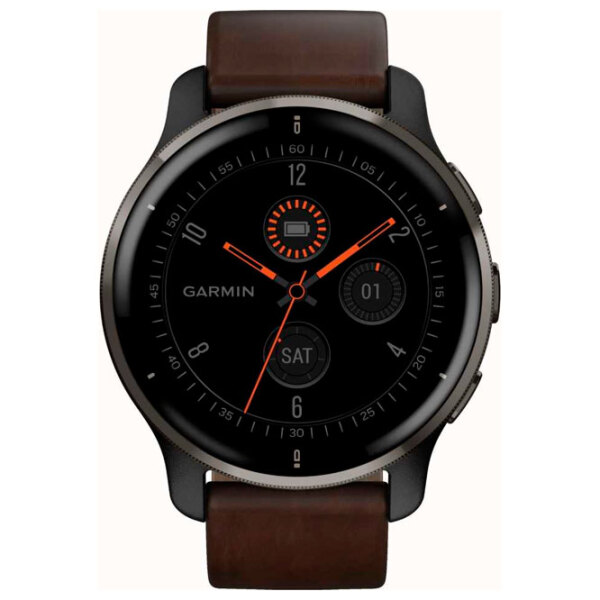 Умные часы Garmin Venu 2 Plus Серый 1.3" | 43 мм | Нержавеющая сталь/Кожа
| 010-02496-15 photo 2