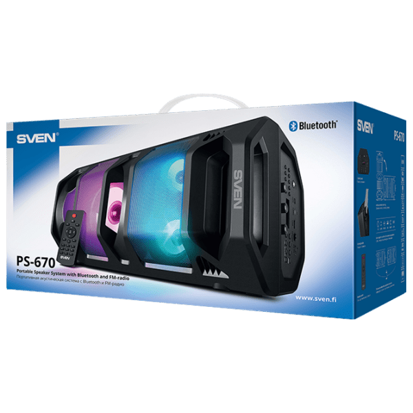 Boxă pentru Party Sven PS-670 Black 65 W photo 5