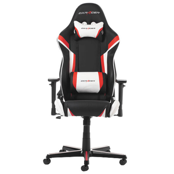 Scaun Gaming DXRacer Racing GC-R288-NRW-Z1 Black White  photo 2