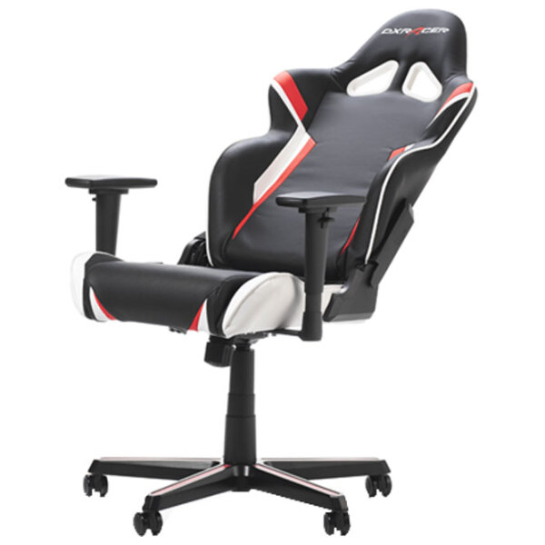 Scaun Gaming DXRacer Racing GC-R288-NRW-Z1 Black White  photo 5