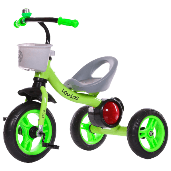 Triciclu Kikka Boo Tico Green Metal/ Pentru copii photo 1