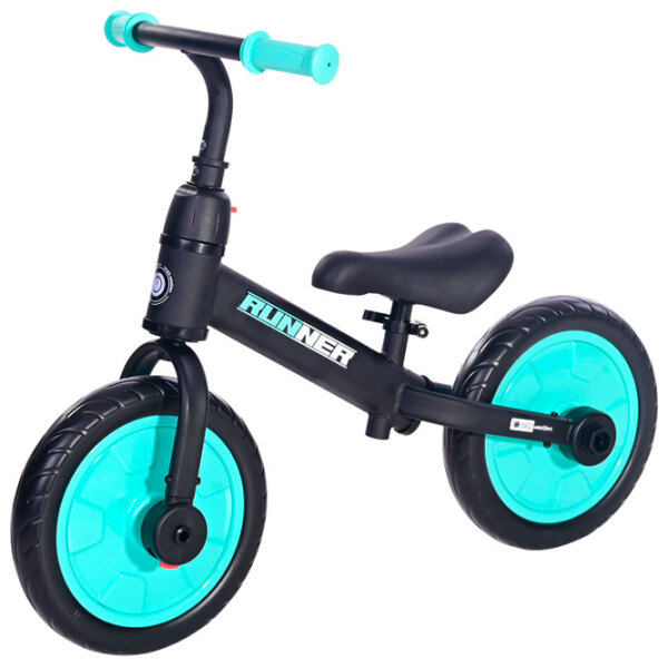 Bicicletă fără pedale Lorelli Runner 11" Turquoise Black Metal / Pentru copii photo 4