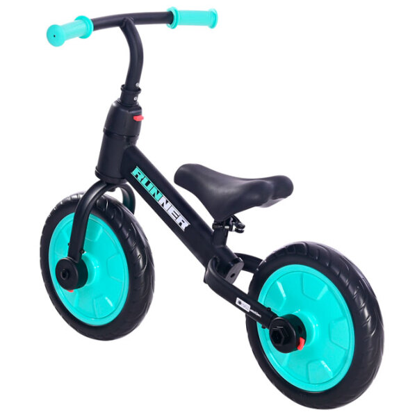 Bicicletă fără pedale Lorelli Runner 11" Turquoise Black Metal / Pentru copii photo 6