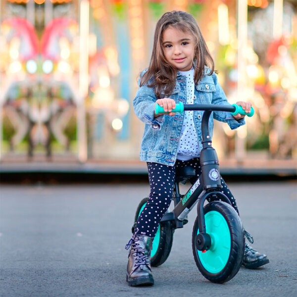 Bicicletă fără pedale Lorelli Runner 11" Turquoise Black Metal / Pentru copii photo 8