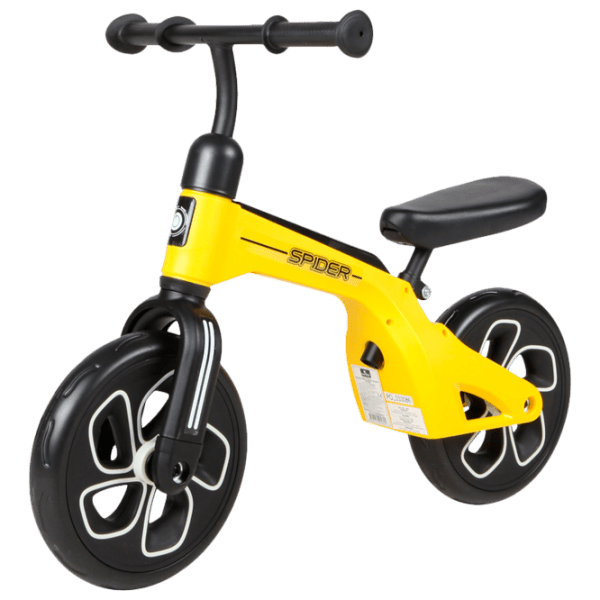 Bicicletă fără pedale Lorelli Spider 10" Yellow Black  / Pentru copii photo 1