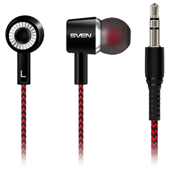 Căști Sven E-108 Black Cu fir / Personal / In ear photo 2