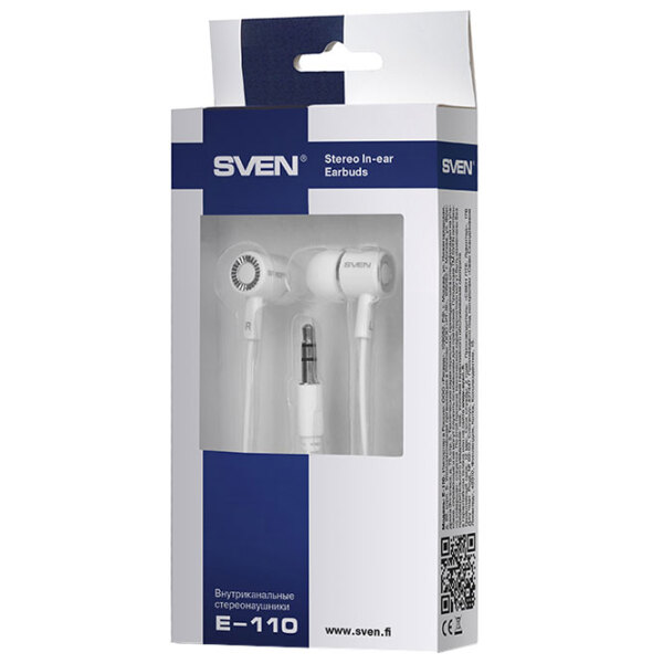 Căști Sven E-110 White Cu fir / Personal / In ear photo 3