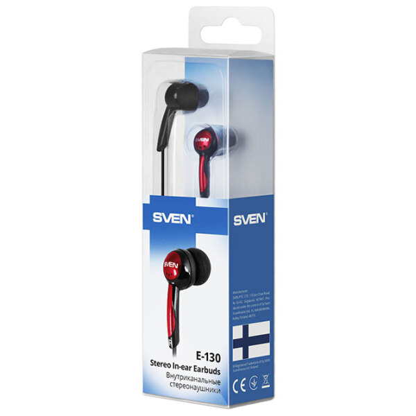 Căști Sven E-130 Black Cu fir / Personal / In ear photo 3