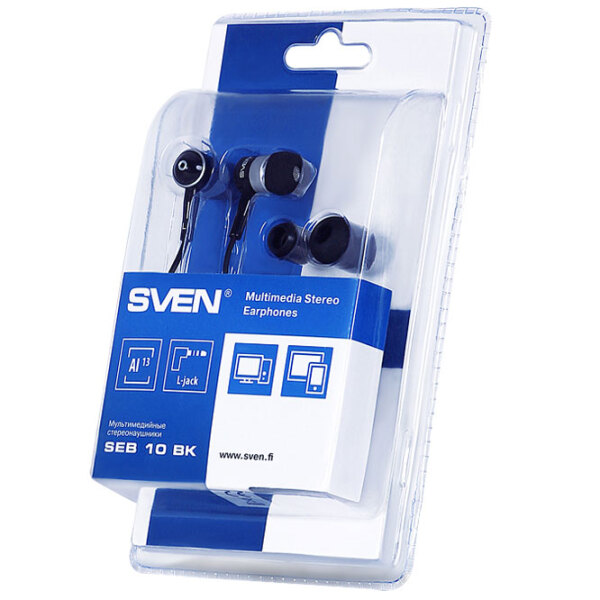 Căști Sven SEB 10 BK Black Cu fir / Personal / In ear photo 3