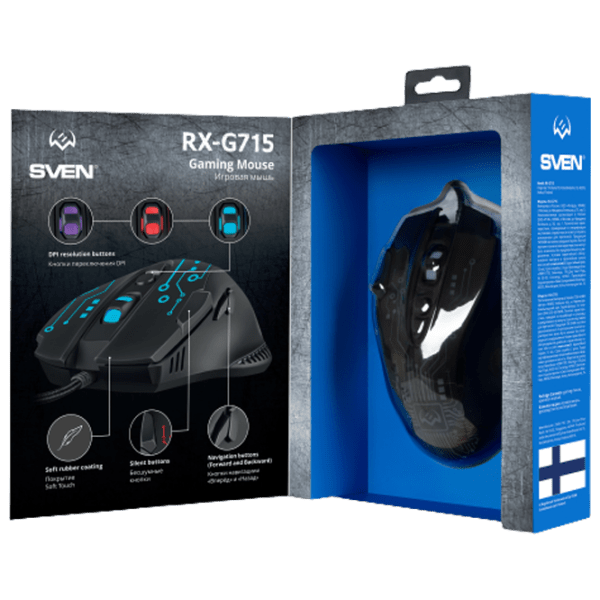 Mouse Sven RX-G715 Black Cu fir / 3200 dpi photo 8