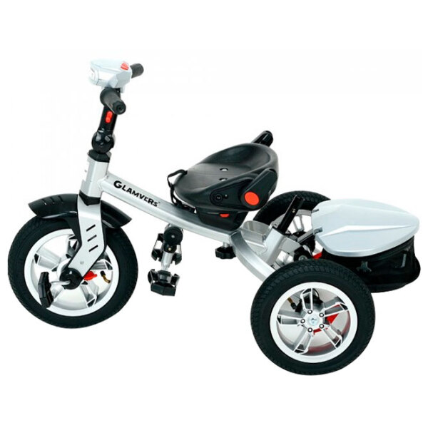 Triciclu Glamvers Eagle Gray Metal/ Pentru copii photo 3