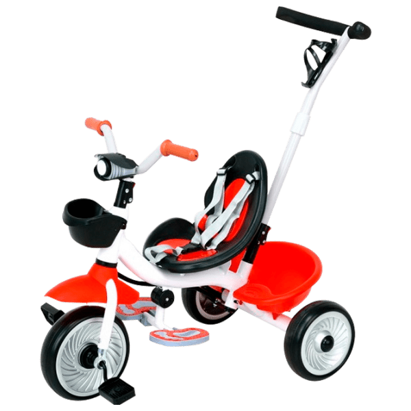 Triciclu Glamvers Rider Red Metal/ Pentru copii photo 1