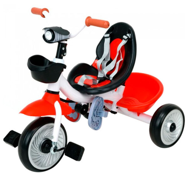 Triciclu Glamvers Rider Red Metal/ Pentru copii photo 2