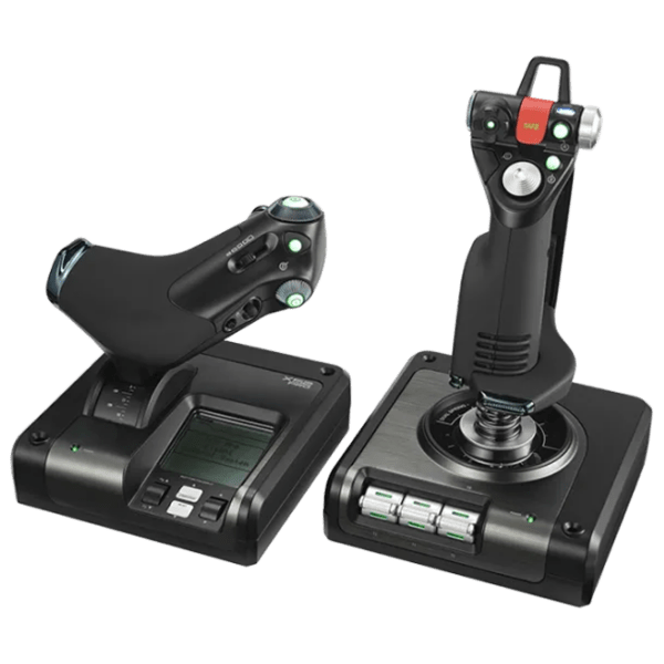 Joystick Logitech G X52 HOTAS Black Cu fir / buttons photo 1