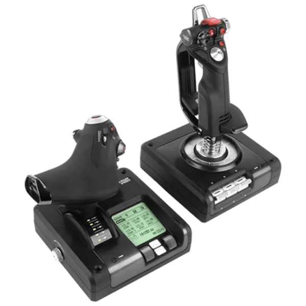 Joystick Logitech G X52 HOTAS Black Cu fir / buttons photo 2