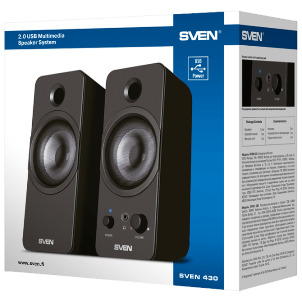 Sistem audio Sven 430 Black  photo 5