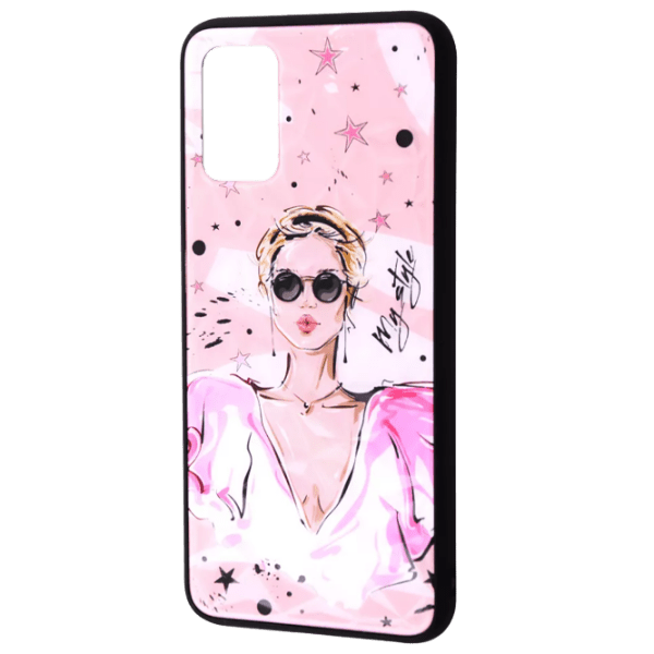 Husă pentru smartphone Samsung Galaxy A03 (WAVE Expressive) Black Pink WAVE, PC, Back photo 1