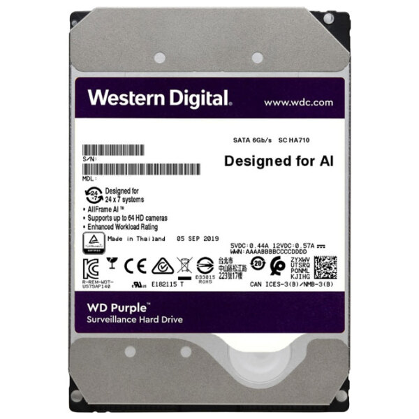 HDD Western Digital Purple Surveillance 3.5'' 4 TB  photo 2
