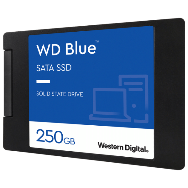 SSD Western Digital Blue 2.5'' 250 ГБ Скорость чтения: 560 MБ/ с,
Скорость записи: 530 MБ/ с photo 2