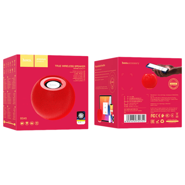 Boxă portabilă Hoco BS45 Red 5 W photo 3