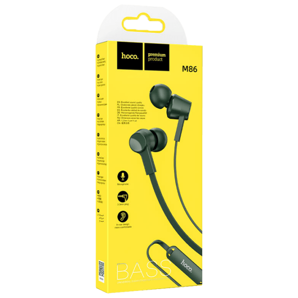 Căști Hoco M86 Green Cu fir / Personal / In ear photo 2