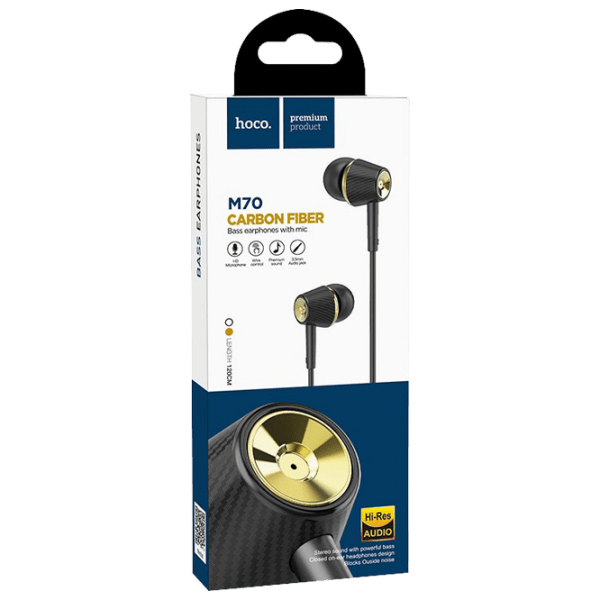 Căști Hoco M70 Black Cu fir / Personal / In ear photo 3